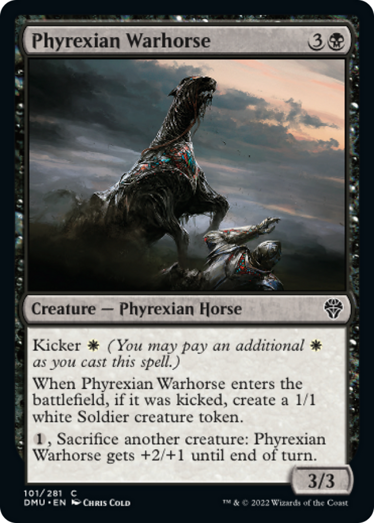 Magic: The Gathering - Phyrexian Warhorse - Dominaria United