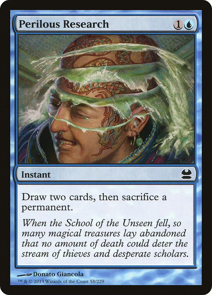 Magic: The Gathering - Perilous Research - Modern Masters