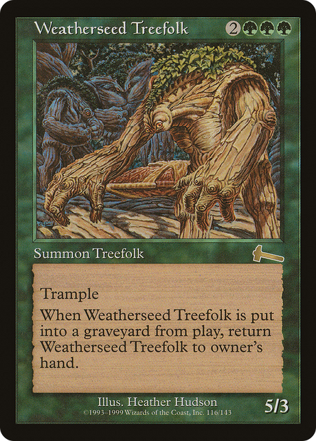 Magic: The Gathering - Weatherseed Treefolk - Urza's Legacy