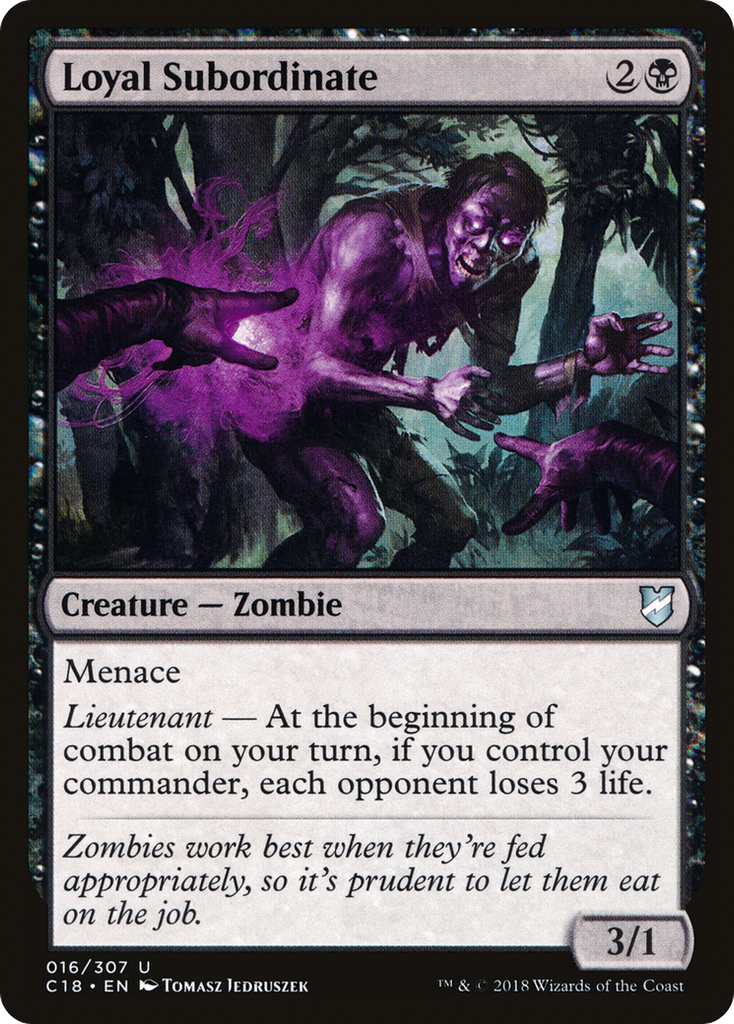 Magic: The Gathering - Loyal Subordinate - Commander 2018