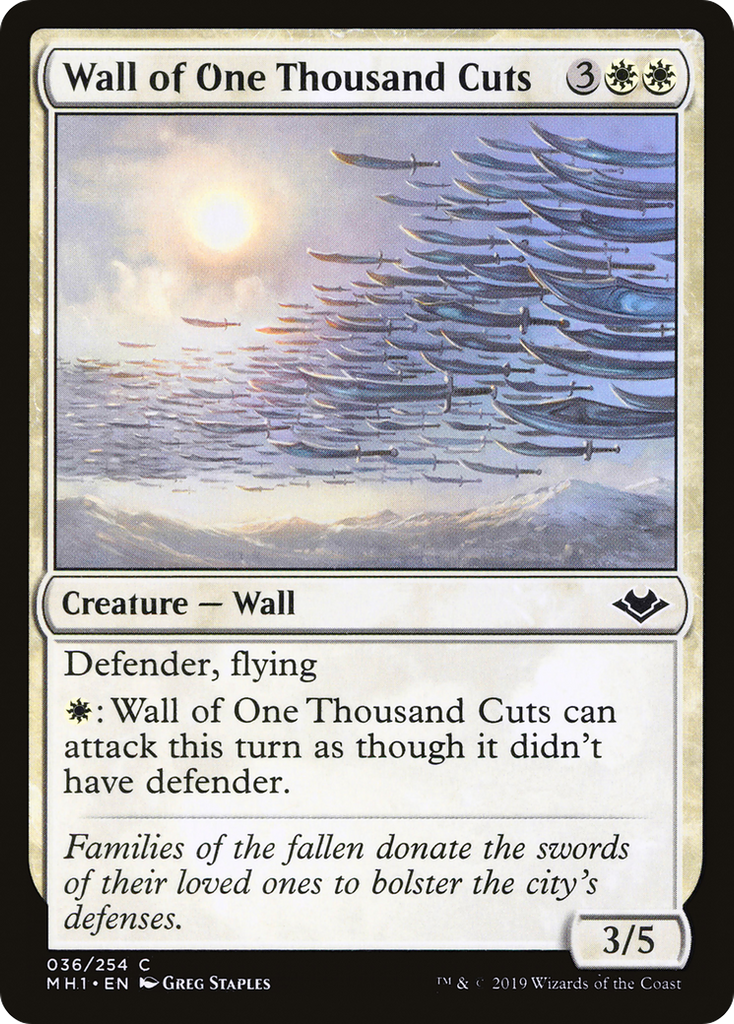 Magic: The Gathering - Wall of One Thousand Cuts - Modern Horizons