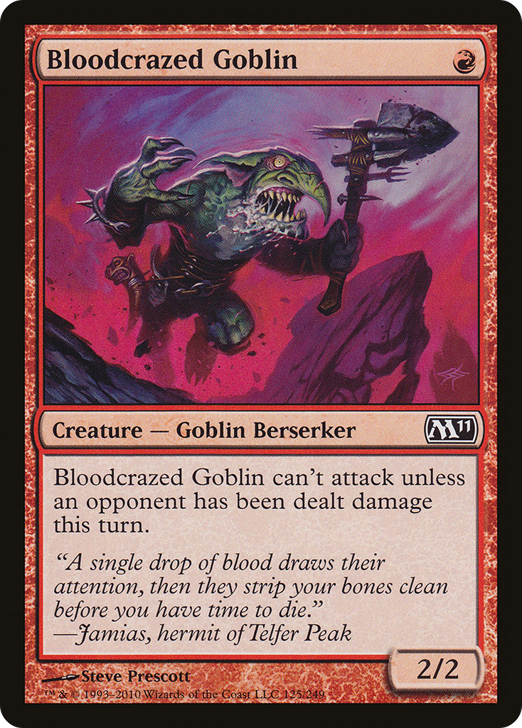 Magic: The Gathering - Bloodcrazed Goblin - Magic 2011