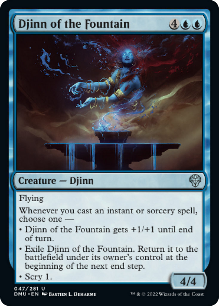 Magic: The Gathering - Djinn of the Fountain - Dominaria United