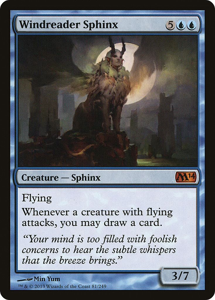 Magic: The Gathering - Windreader Sphinx - Magic 2014