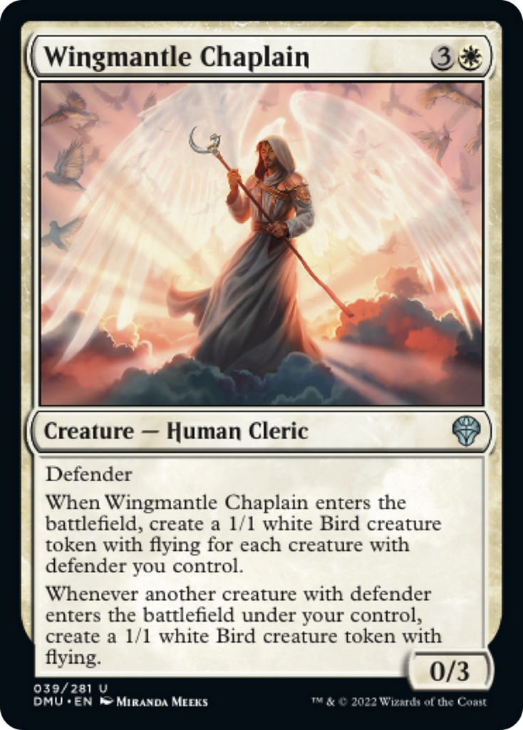 Magic: The Gathering - Wingmantle Chaplain Foil - Dominaria United