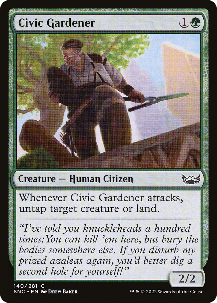 Magic: The Gathering - Civic Gardener Foil - Streets of New Capenna