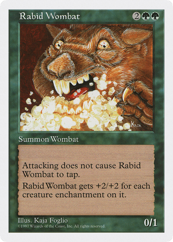 Magic: The Gathering - Rabid Wombat - Fifth Edition