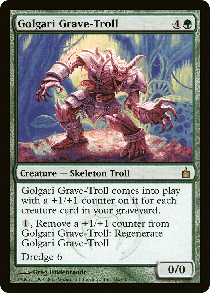 Magic: The Gathering - Golgari Grave-Troll - Ravnica: City of Guilds