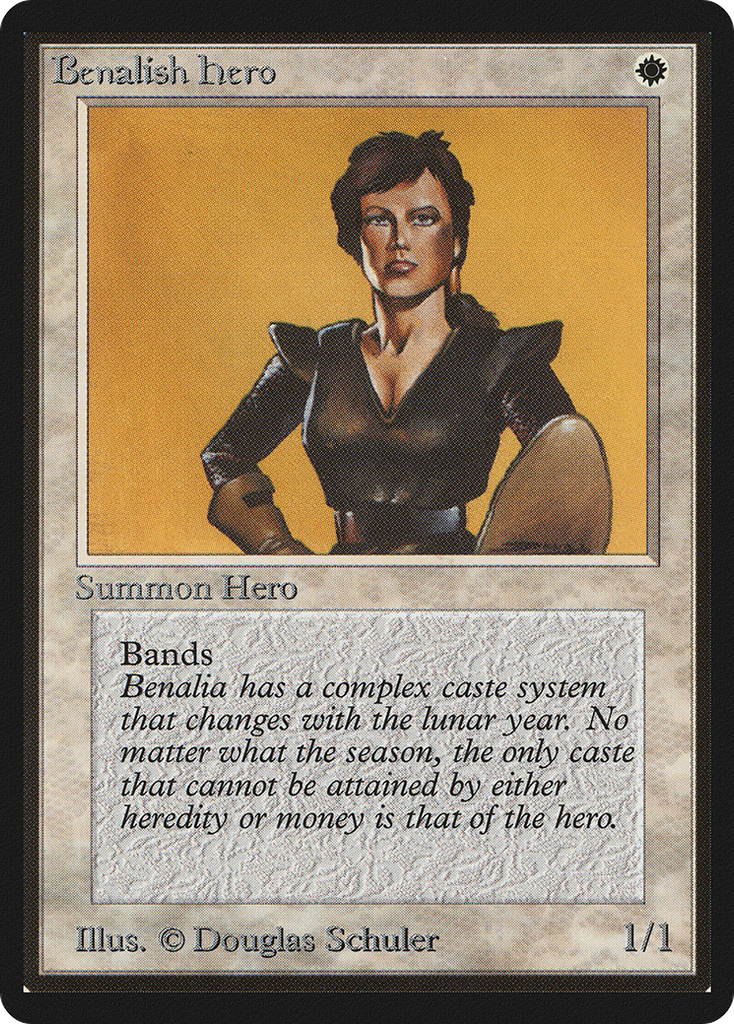 Magic: The Gathering - Benalish Hero - Limited Edition Beta