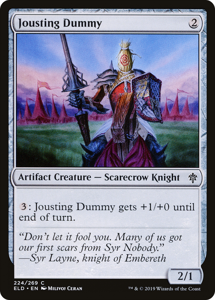 Magic: The Gathering - Jousting Dummy - Throne of Eldraine