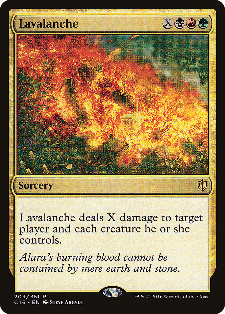 Magic: The Gathering - Lavalanche - Commander 2016