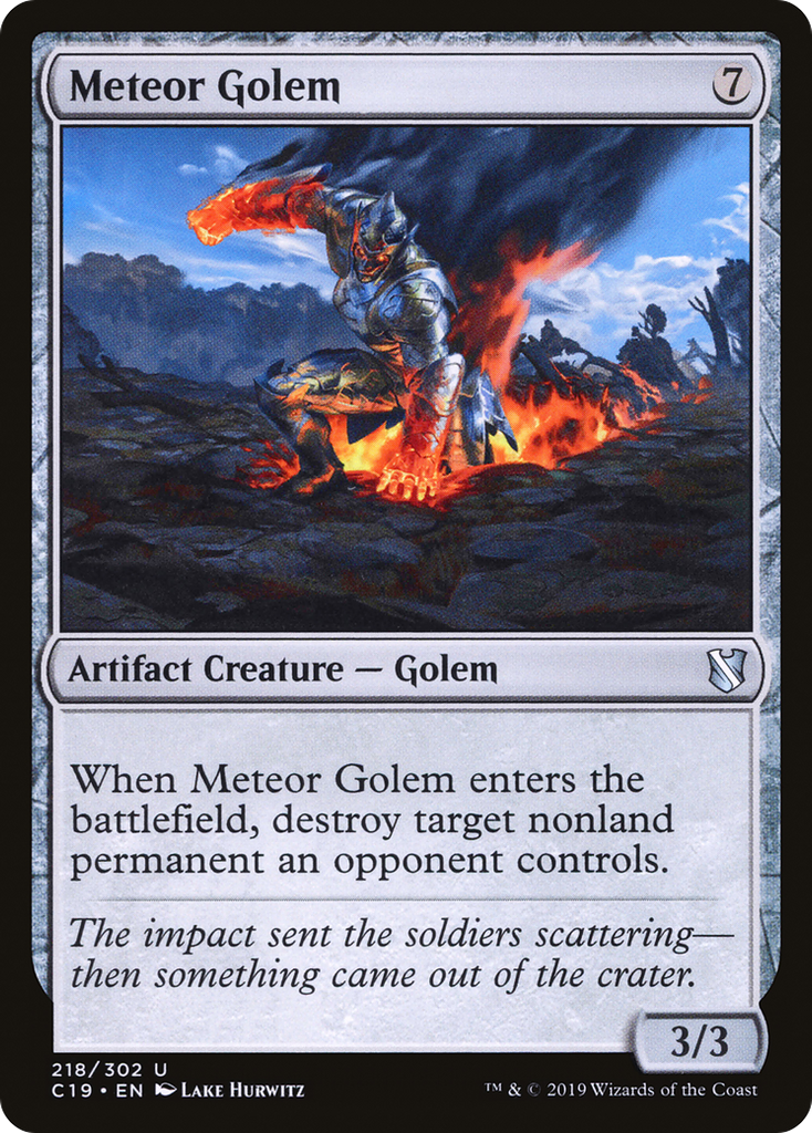 Magic: The Gathering - Meteor Golem - Commander 2019