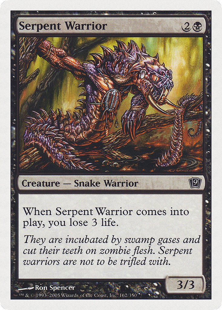 Magic: The Gathering - Serpent Warrior - Ninth Edition