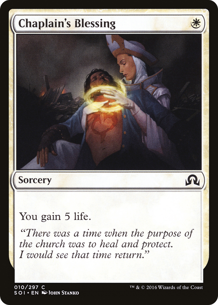 Magic: The Gathering - Chaplain's Blessing - Shadows over Innistrad