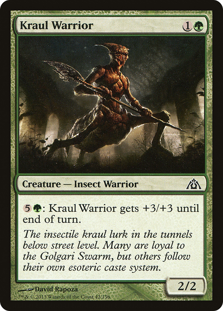 Magic: The Gathering - Kraul Warrior - Dragon's Maze