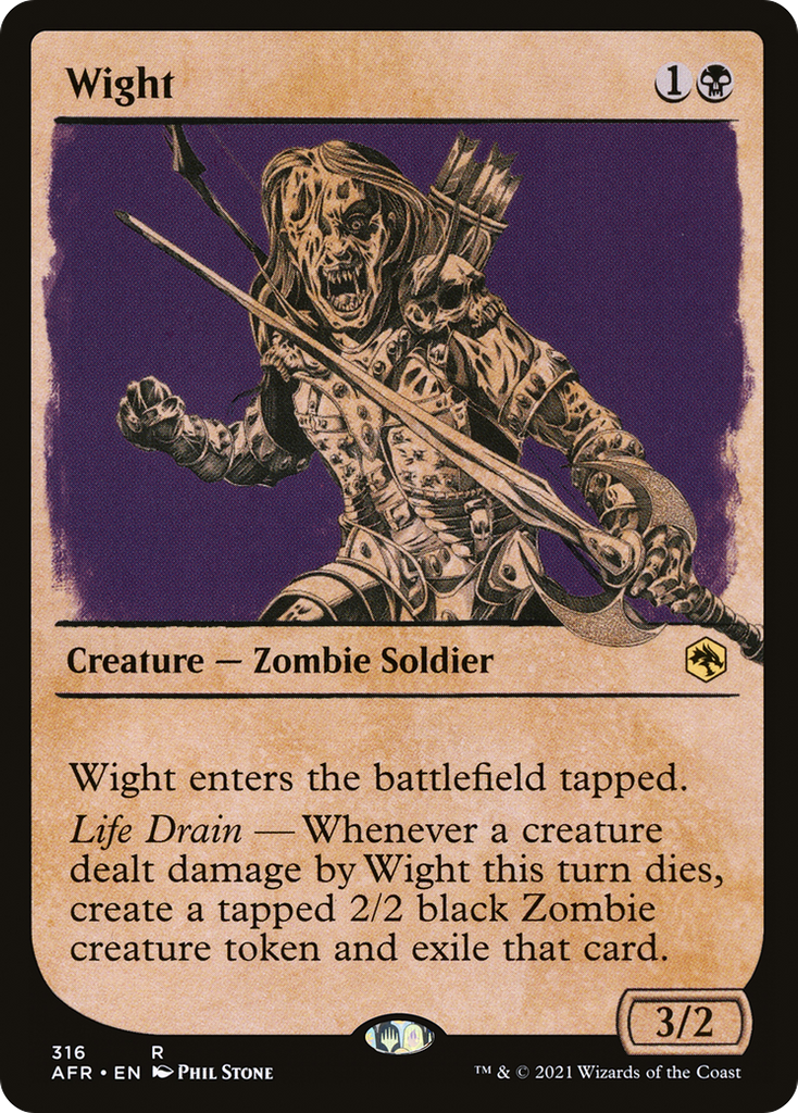 Magic: The Gathering - Wight Foil - Adventures in the Forgotten Realms