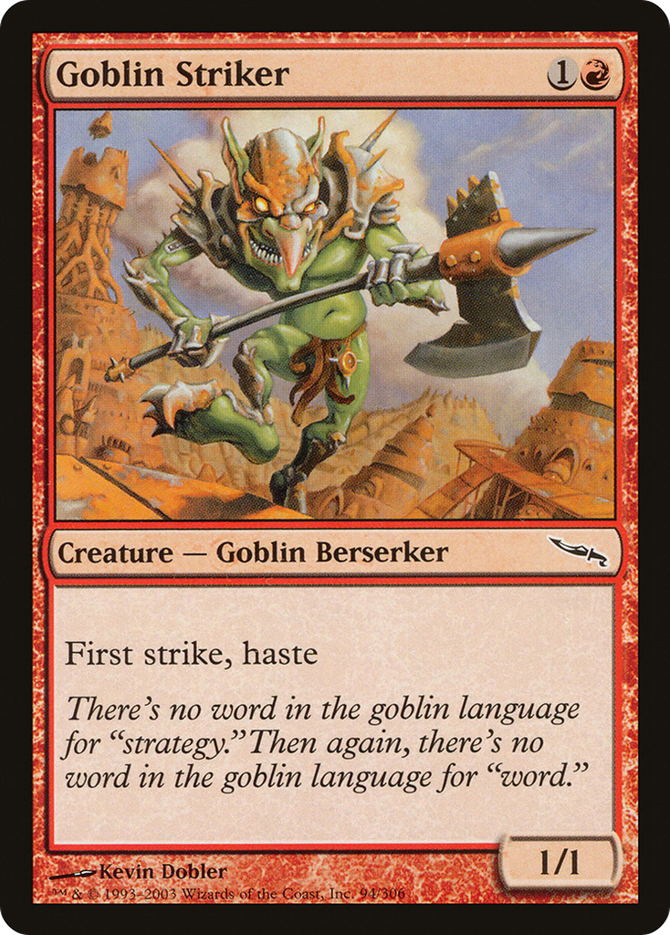 Magic: The Gathering - Goblin Striker - Mirrodin