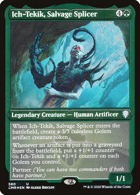 Magic the Gathering - Ich-Tekik, Salvage Splicer Foil - Commander Legends