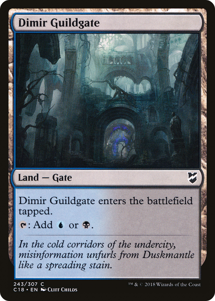 Magic: The Gathering - Dimir Guildgate - Commander 2018