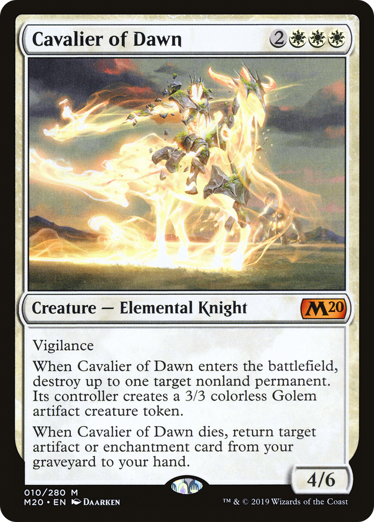 Magic: The Gathering - Cavalier of Dawn - Core Set 2020