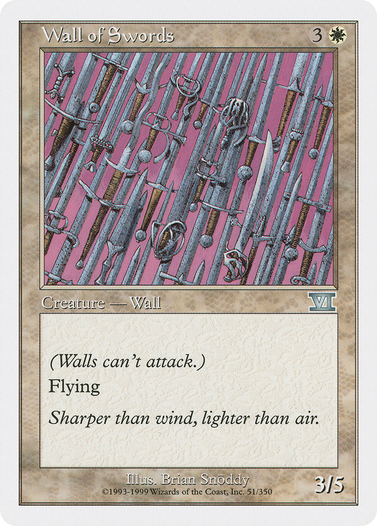 Magic: The Gathering - Wall of Swords - Classic Sixth Edition