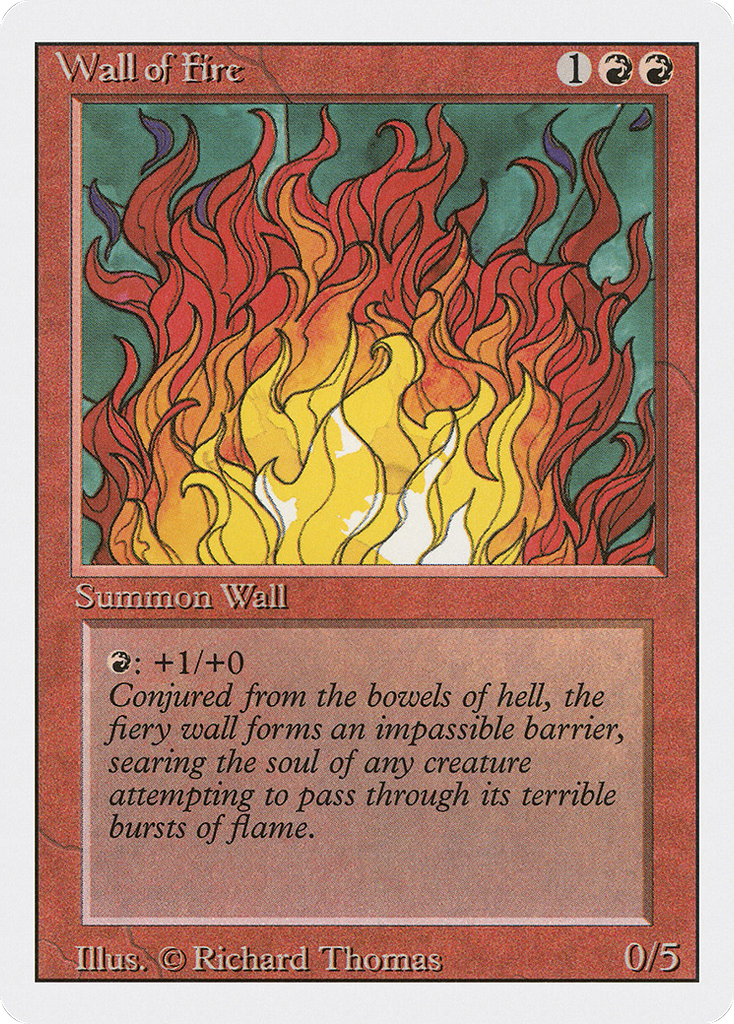 Magic: The Gathering - Wall of Fire - Revised Edition