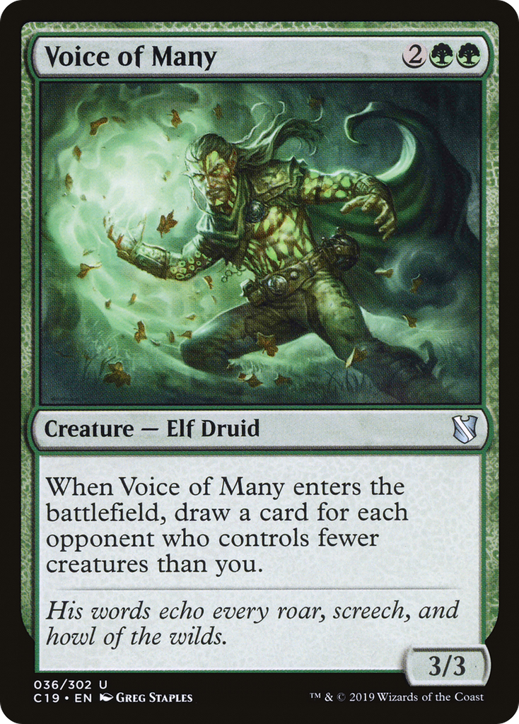 Magic: The Gathering - Voice of Many - Commander 2019