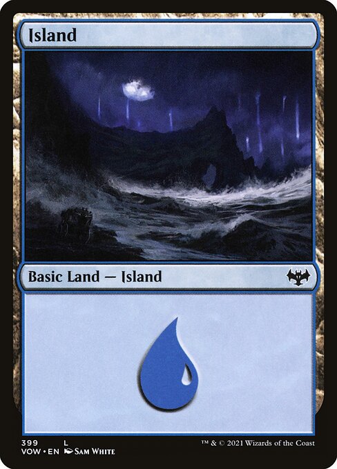 Magic the Gathering - Island #399 Foil - Innistrad: Crimson Vow