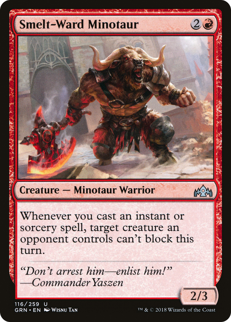 Magic: The Gathering - Smelt-Ward Minotaur - Guilds of Ravnica