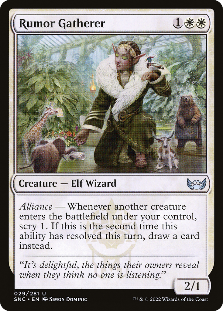 Magic: The Gathering - Rumor Gatherer Foil - Streets of New Capenna