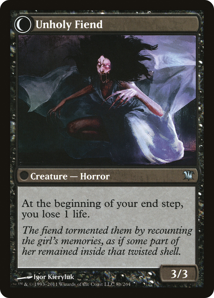 Magic: The Gathering - Cloistered Youth // Unholy Fiend - Innistrad
