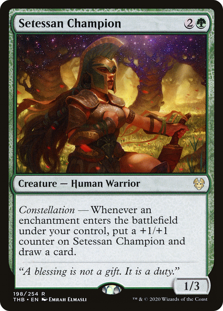 Magic: The Gathering - Setessan Champion Foil - Theros Beyond Death