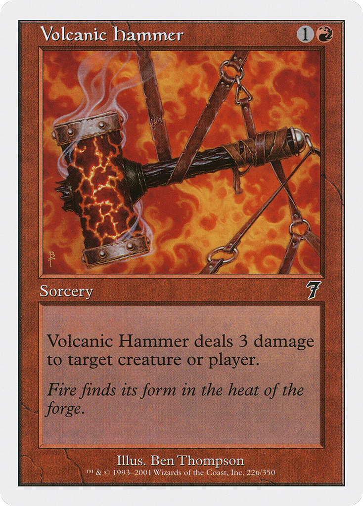 Magic: The Gathering - Volcanic Hammer - Seventh Edition