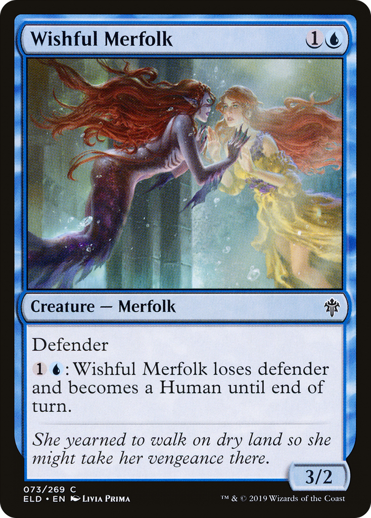 Magic: The Gathering - Wishful Merfolk - Throne of Eldraine