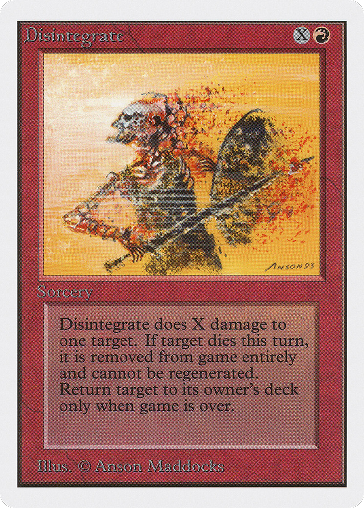 Magic: The Gathering - Disintegrate - Unlimited Edition