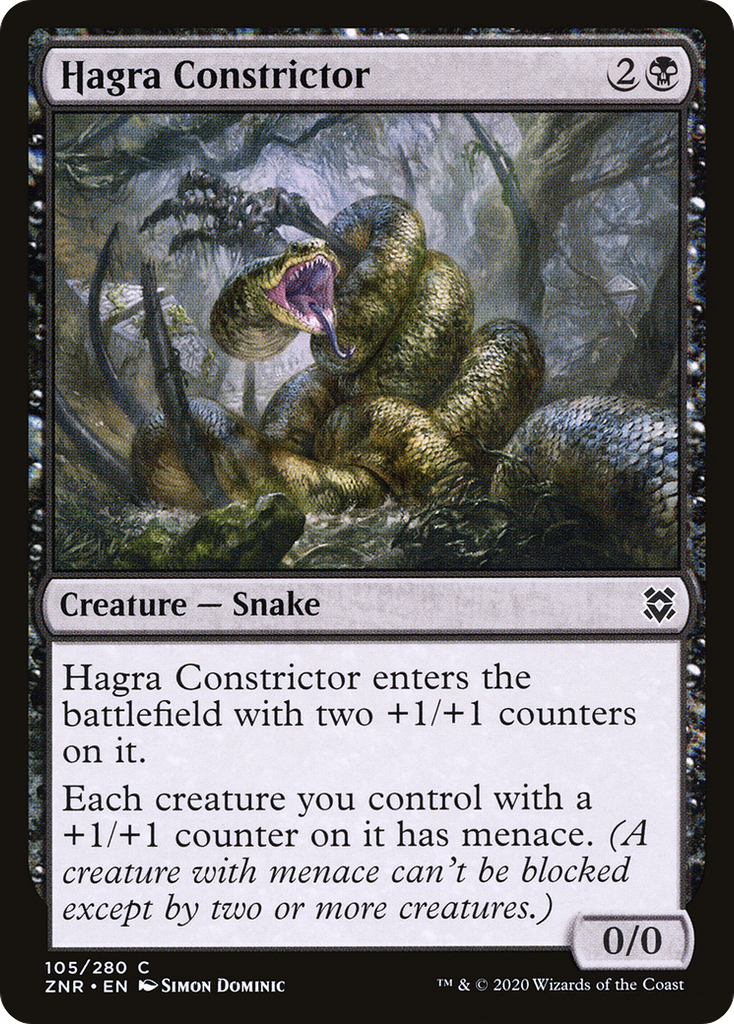 Magic: The Gathering - Hagra Constrictor Foil - Zendikar Rising