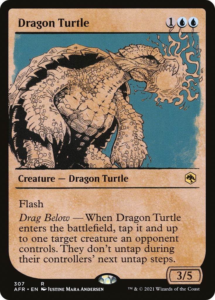Magic: The Gathering - Dragon Turtle Foil - Adventures in the Forgotten Realms