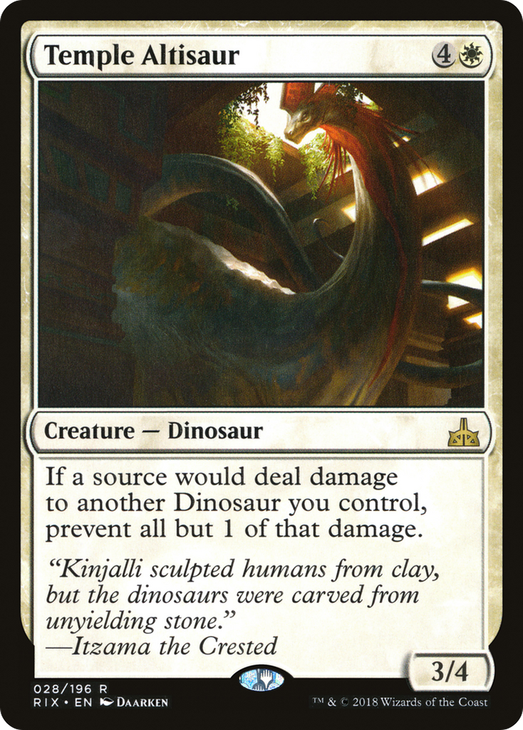 Magic: The Gathering - Temple Altisaur - Rivals of Ixalan