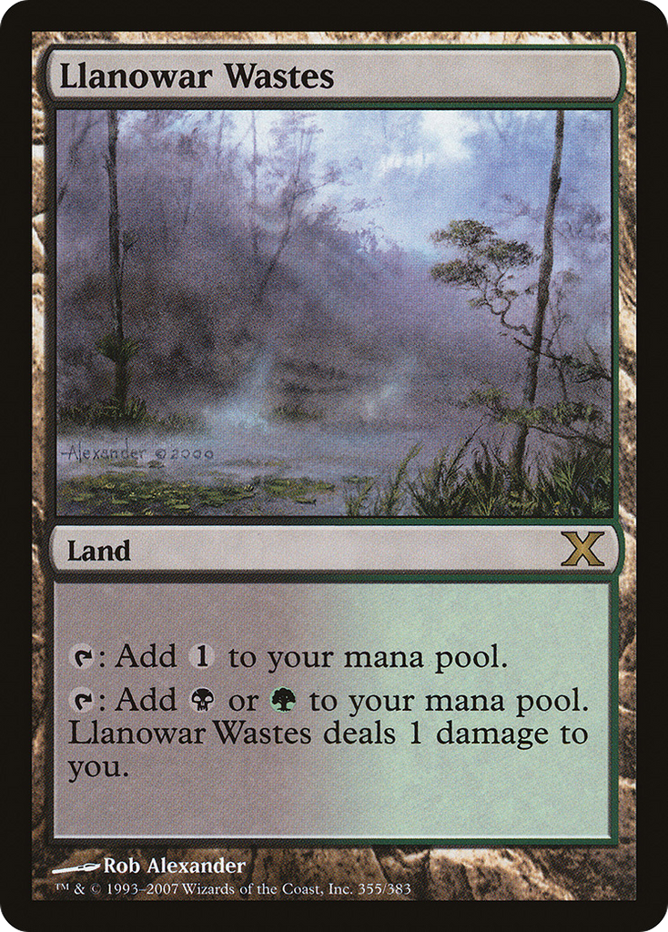 Magic: The Gathering - Llanowar Wastes - Tenth Edition