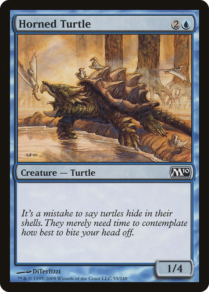 Magic: The Gathering - Horned Turtle - Magic 2010