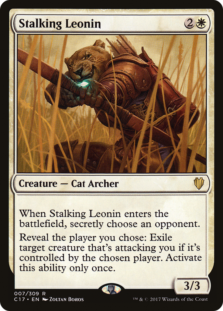 Magic: The Gathering - Stalking Leonin - Commander 2017