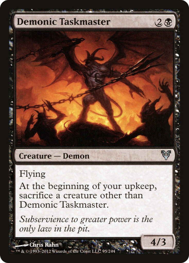 Magic: The Gathering - Demonic Taskmaster - Avacyn Restored