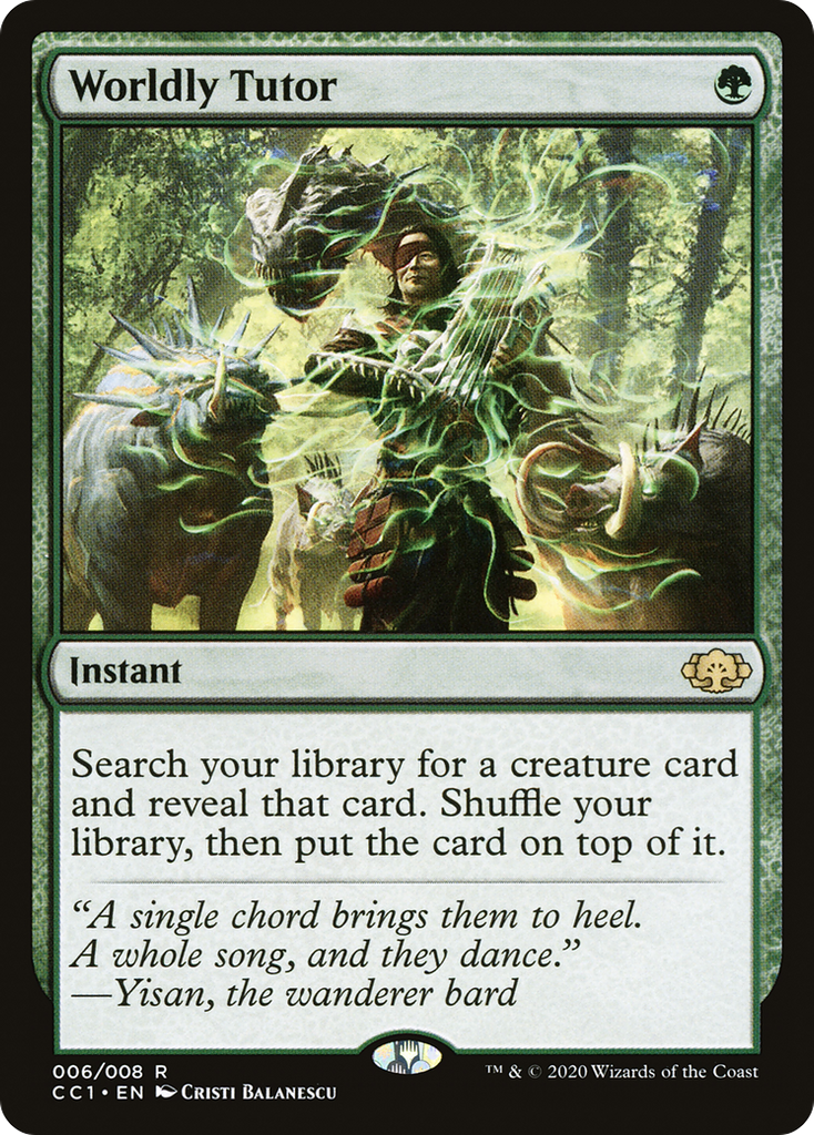 Magic: The Gathering - Worldly Tutor - Commander Collection: Green