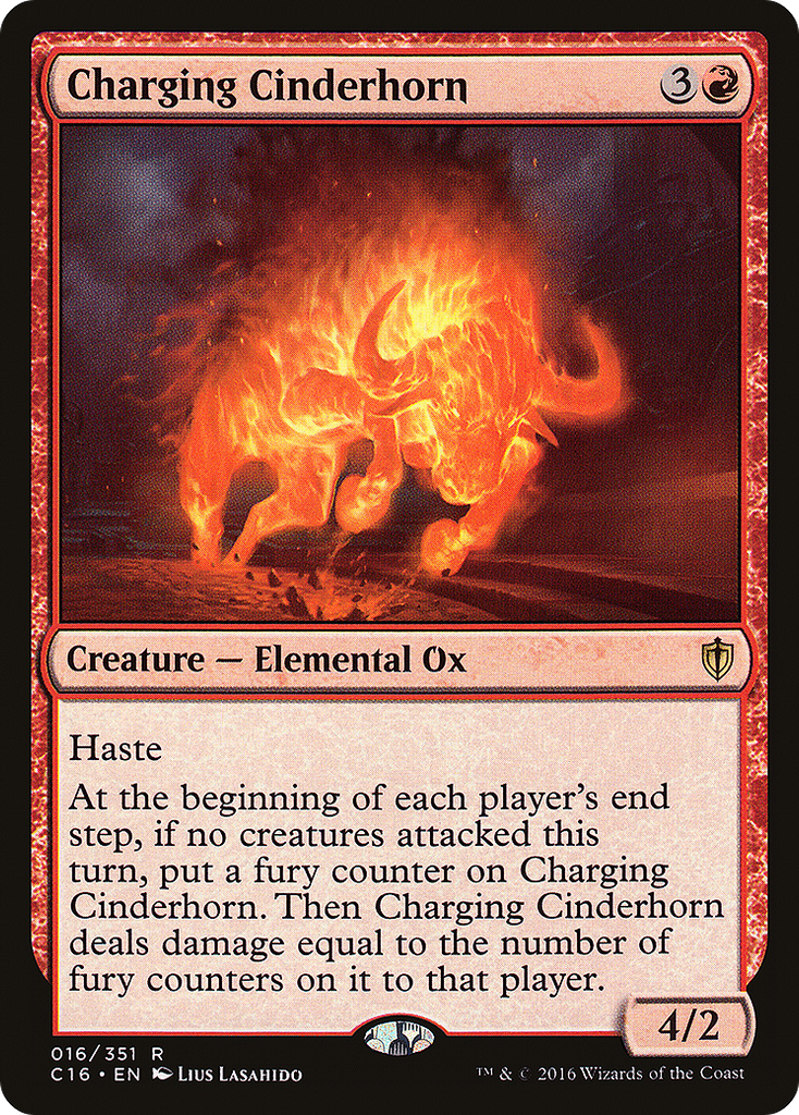 Magic: The Gathering - Charging Cinderhorn - Commander 2016