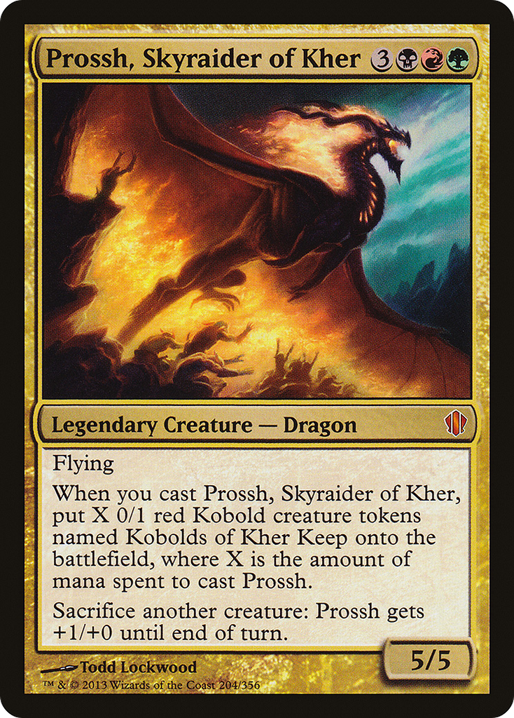 Magic: The Gathering - Prossh, Skyraider of Kher - Commander 2013