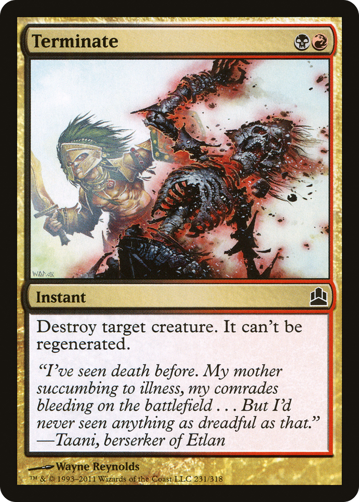 Magic: The Gathering - Terminate - Commander 2011