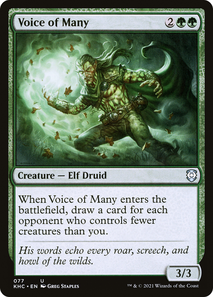 Magic: The Gathering - Voice of Many - Kaldheim Commander