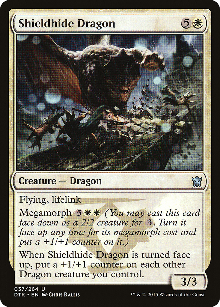 Magic: The Gathering - Shieldhide Dragon - Dragons of Tarkir