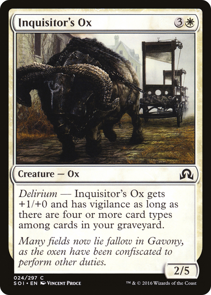 Magic: The Gathering - Inquisitor's Ox - Shadows over Innistrad