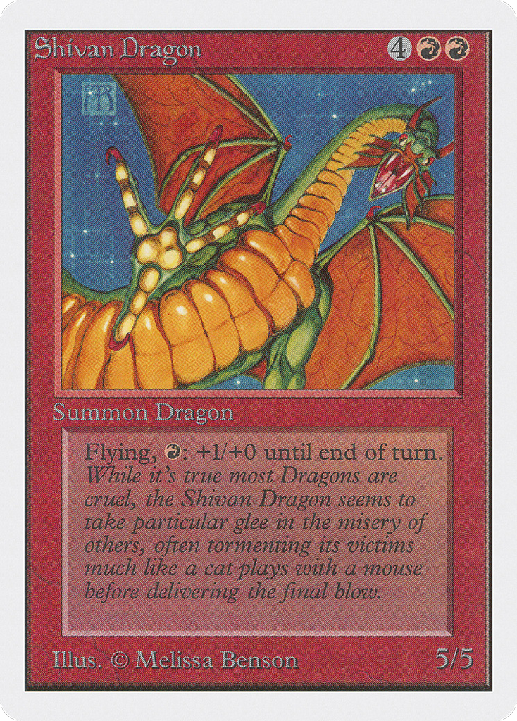 Magic: The Gathering - Shivan Dragon - Unlimited Edition